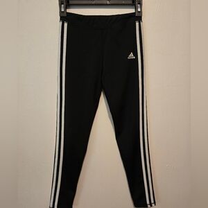 Adidas Girls Climalite Black Leggings – Size Medium (10/12) – Moisture-Wicking